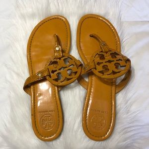 Tory Burch Miller Sandals mustard yellow